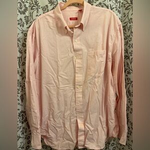 Izod Men's Light Pink Casual Button-Down Shirt